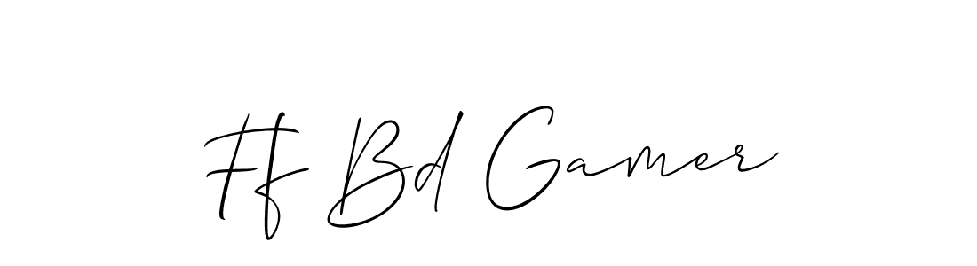 Also You can easily find your signature by using the search form. We will create Ff Bd Gamer name handwritten signature images for you free of cost using Allison_Script sign style. Ff Bd Gamer signature style 2 images and pictures png