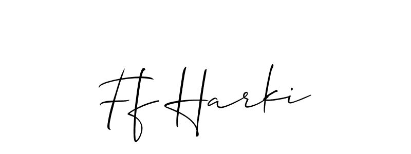 This is the best signature style for the Ff Harki name. Also you like these signature font (Allison_Script). Mix name signature. Ff Harki signature style 2 images and pictures png