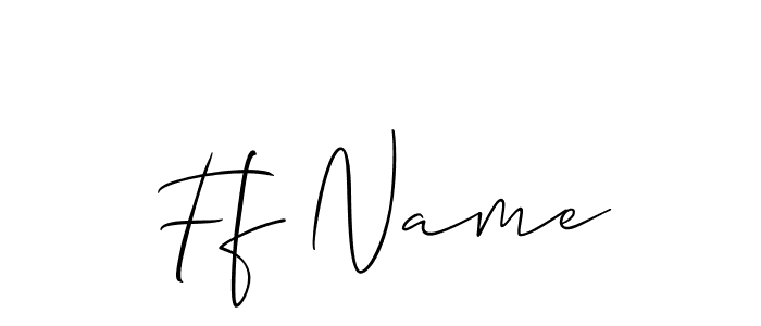 How to Draw Ff Name signature style? Allison_Script is a latest design signature styles for name Ff Name. Ff Name signature style 2 images and pictures png
