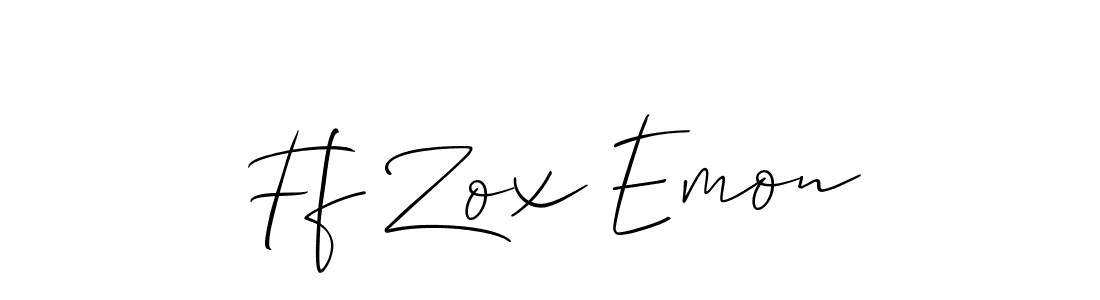 Best and Professional Signature Style for Ff Zox Emon. Allison_Script Best Signature Style Collection. Ff Zox Emon signature style 2 images and pictures png