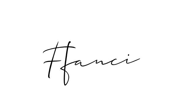 Ffanci stylish signature style. Best Handwritten Sign (Allison_Script) for my name. Handwritten Signature Collection Ideas for my name Ffanci. Ffanci signature style 2 images and pictures png