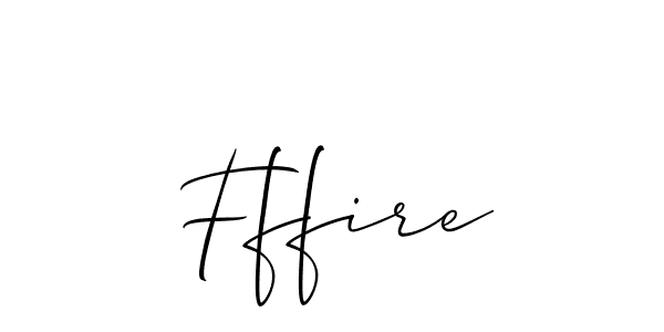 How to make Fffire signature? Allison_Script is a professional autograph style. Create handwritten signature for Fffire name. Fffire signature style 2 images and pictures png
