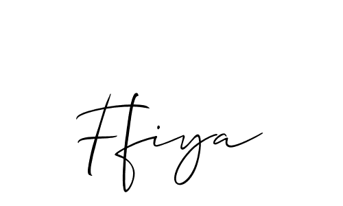 Also You can easily find your signature by using the search form. We will create Ffiya name handwritten signature images for you free of cost using Allison_Script sign style. Ffiya signature style 2 images and pictures png