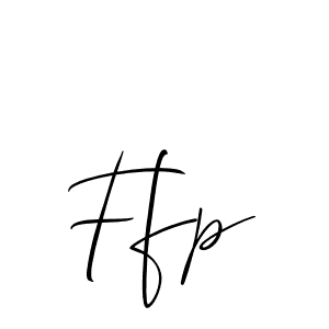 Also we have Ffp name is the best signature style. Create professional handwritten signature collection using Allison_Script autograph style. Ffp signature style 2 images and pictures png