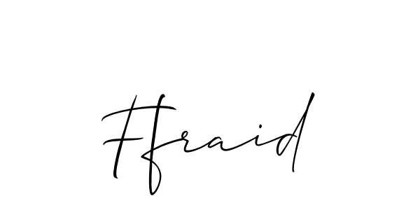 Ffraid stylish signature style. Best Handwritten Sign (Allison_Script) for my name. Handwritten Signature Collection Ideas for my name Ffraid. Ffraid signature style 2 images and pictures png