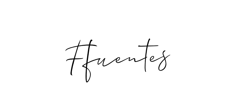 How to make Ffuentes name signature. Use Allison_Script style for creating short signs online. This is the latest handwritten sign. Ffuentes signature style 2 images and pictures png