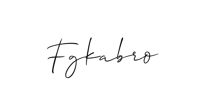 Make a beautiful signature design for name Fgkabro. With this signature (Allison_Script) style, you can create a handwritten signature for free. Fgkabro signature style 2 images and pictures png