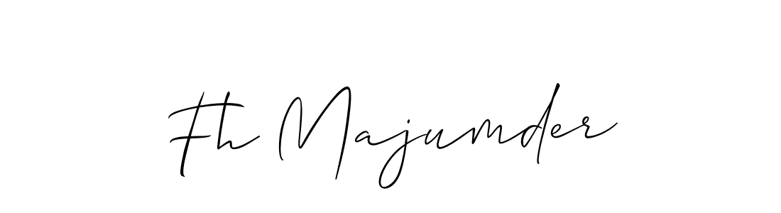 How to make Fh Majumder name signature. Use Allison_Script style for creating short signs online. This is the latest handwritten sign. Fh Majumder signature style 2 images and pictures png