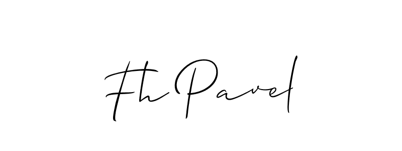 You should practise on your own different ways (Allison_Script) to write your name (Fh Pavel) in signature. don't let someone else do it for you. Fh Pavel signature style 2 images and pictures png