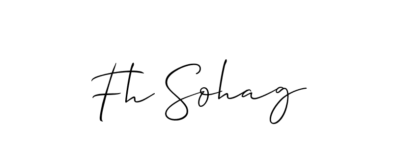 How to Draw Fh Sohag signature style? Allison_Script is a latest design signature styles for name Fh Sohag. Fh Sohag signature style 2 images and pictures png