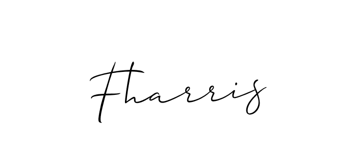 You should practise on your own different ways (Allison_Script) to write your name (Fharris) in signature. don't let someone else do it for you. Fharris signature style 2 images and pictures png