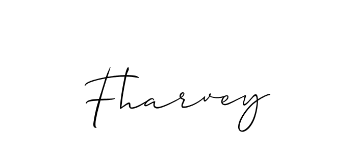 Make a beautiful signature design for name Fharvey. With this signature (Allison_Script) style, you can create a handwritten signature for free. Fharvey signature style 2 images and pictures png