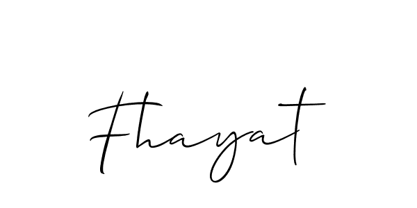 Make a beautiful signature design for name Fhayat. Use this online signature maker to create a handwritten signature for free. Fhayat signature style 2 images and pictures png