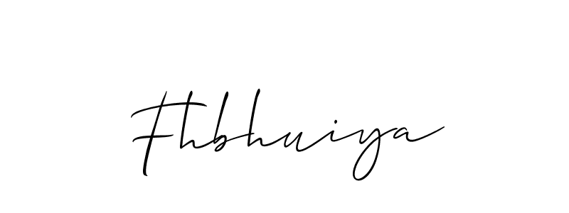 How to make Fhbhuiya signature? Allison_Script is a professional autograph style. Create handwritten signature for Fhbhuiya name. Fhbhuiya signature style 2 images and pictures png