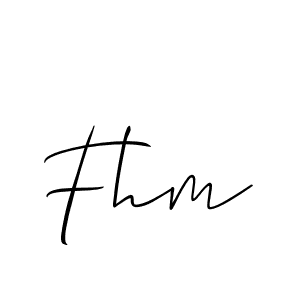 if you are searching for the best signature style for your name Fhm. so please give up your signature search. here we have designed multiple signature styles  using Allison_Script. Fhm signature style 2 images and pictures png
