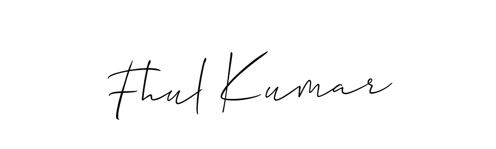 Make a beautiful signature design for name Fhul Kumar. Use this online signature maker to create a handwritten signature for free. Fhul Kumar signature style 2 images and pictures png