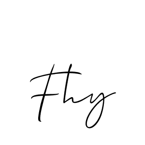 It looks lik you need a new signature style for name Fhy. Design unique handwritten (Allison_Script) signature with our free signature maker in just a few clicks. Fhy signature style 2 images and pictures png