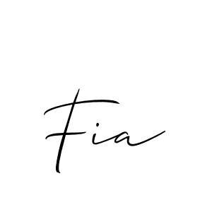 The best way (Allison_Script) to make a short signature is to pick only two or three words in your name. The name Fia include a total of six letters. For converting this name. Fia signature style 2 images and pictures png