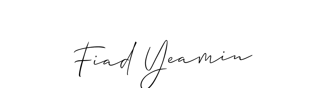 Make a beautiful signature design for name Fiad Yeamin. With this signature (Allison_Script) style, you can create a handwritten signature for free. Fiad Yeamin signature style 2 images and pictures png