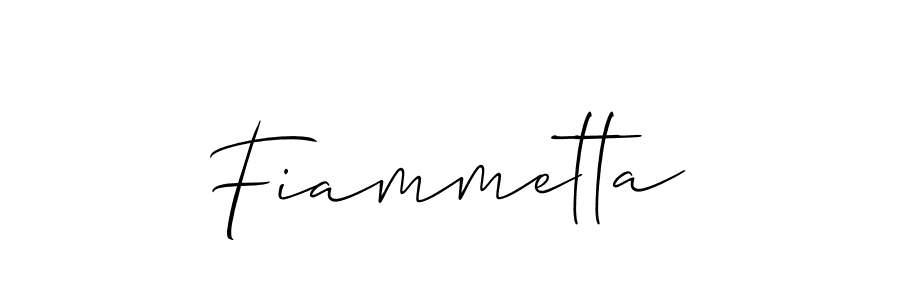 Also we have Fiammetta name is the best signature style. Create professional handwritten signature collection using Allison_Script autograph style. Fiammetta signature style 2 images and pictures png