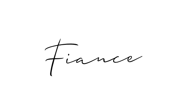 Also we have Fiance name is the best signature style. Create professional handwritten signature collection using Allison_Script autograph style. Fiance signature style 2 images and pictures png