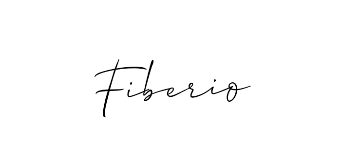 Also we have Fiberio name is the best signature style. Create professional handwritten signature collection using Allison_Script autograph style. Fiberio signature style 2 images and pictures png