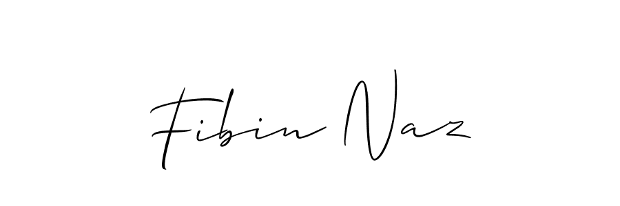 The best way (Allison_Script) to make a short signature is to pick only two or three words in your name. The name Fibin Naz include a total of six letters. For converting this name. Fibin Naz signature style 2 images and pictures png