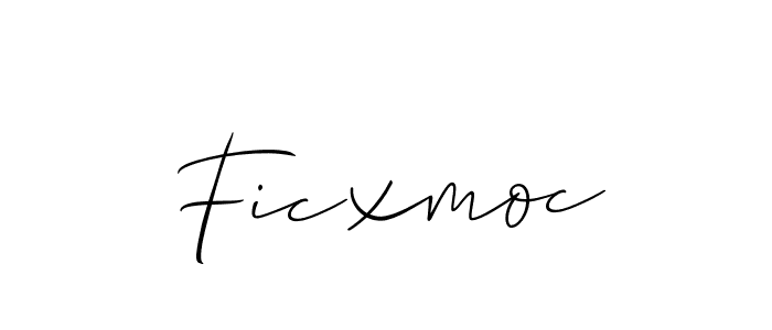 The best way (Allison_Script) to make a short signature is to pick only two or three words in your name. The name Ficxmoc include a total of six letters. For converting this name. Ficxmoc signature style 2 images and pictures png