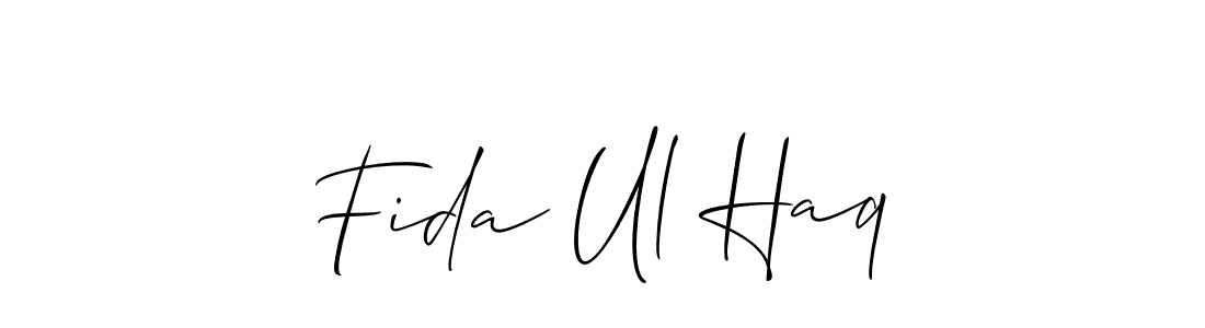 Similarly Allison_Script is the best handwritten signature design. Signature creator online .You can use it as an online autograph creator for name Fida Ul Haq. Fida Ul Haq signature style 2 images and pictures png