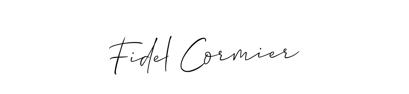 Similarly Allison_Script is the best handwritten signature design. Signature creator online .You can use it as an online autograph creator for name Fidel Cormier. Fidel Cormier signature style 2 images and pictures png