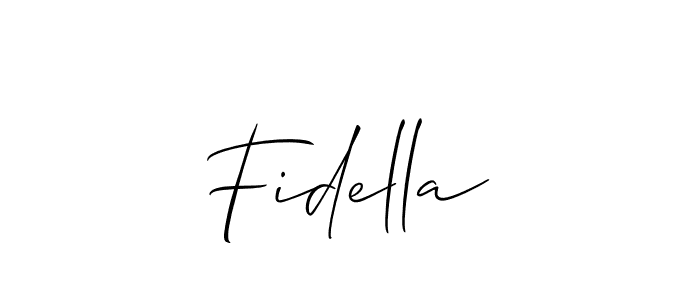 Make a short Fidella signature style. Manage your documents anywhere anytime using Allison_Script. Create and add eSignatures, submit forms, share and send files easily. Fidella signature style 2 images and pictures png