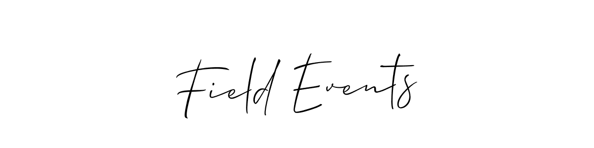 Make a beautiful signature design for name Field Events. Use this online signature maker to create a handwritten signature for free. Field Events signature style 2 images and pictures png