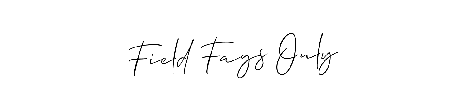 How to Draw Field Fags Only signature style? Allison_Script is a latest design signature styles for name Field Fags Only. Field Fags Only signature style 2 images and pictures png