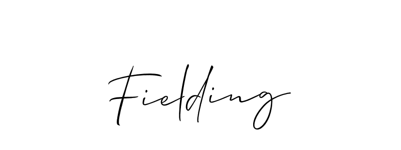 You should practise on your own different ways (Allison_Script) to write your name (Fielding) in signature. don't let someone else do it for you. Fielding signature style 2 images and pictures png