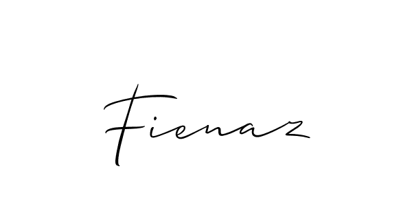 How to make Fienaz signature? Allison_Script is a professional autograph style. Create handwritten signature for Fienaz name. Fienaz signature style 2 images and pictures png