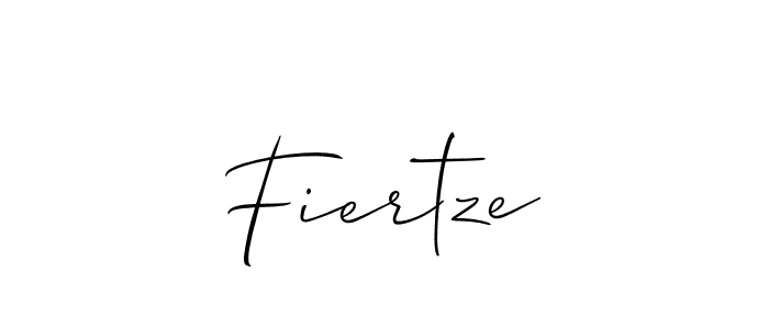 How to make Fiertze signature? Allison_Script is a professional autograph style. Create handwritten signature for Fiertze name. Fiertze signature style 2 images and pictures png