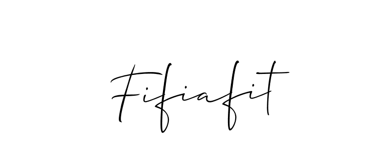 It looks lik you need a new signature style for name Fifiafit. Design unique handwritten (Allison_Script) signature with our free signature maker in just a few clicks. Fifiafit signature style 2 images and pictures png