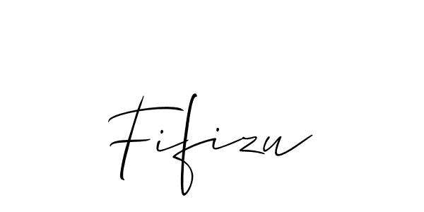 The best way (Allison_Script) to make a short signature is to pick only two or three words in your name. The name Fifizu include a total of six letters. For converting this name. Fifizu signature style 2 images and pictures png