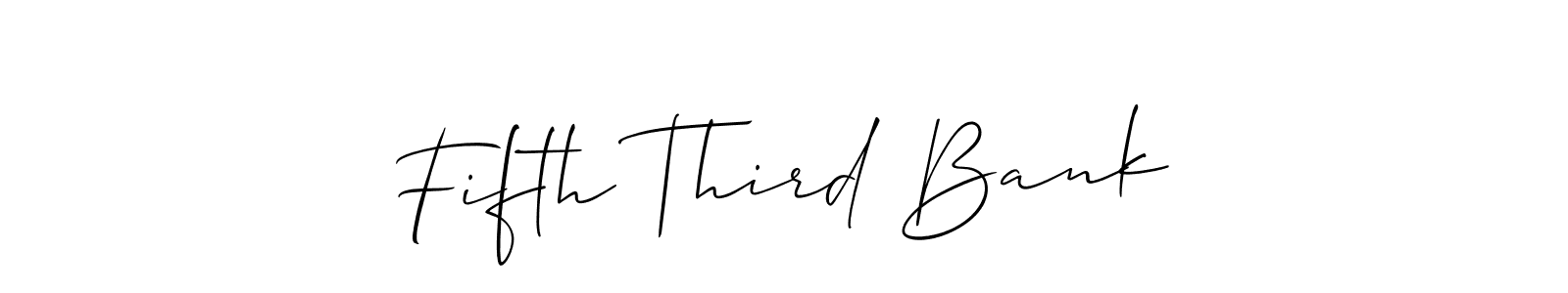 Fifth Third Bank stylish signature style. Best Handwritten Sign (Allison_Script) for my name. Handwritten Signature Collection Ideas for my name Fifth Third Bank. Fifth Third Bank signature style 2 images and pictures png