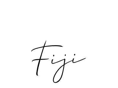 Design your own signature with our free online signature maker. With this signature software, you can create a handwritten (Allison_Script) signature for name Fiji. Fiji signature style 2 images and pictures png