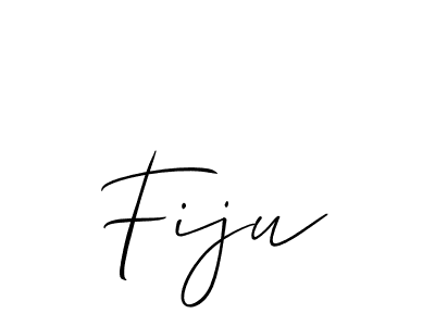 Design your own signature with our free online signature maker. With this signature software, you can create a handwritten (Allison_Script) signature for name Fiju. Fiju signature style 2 images and pictures png