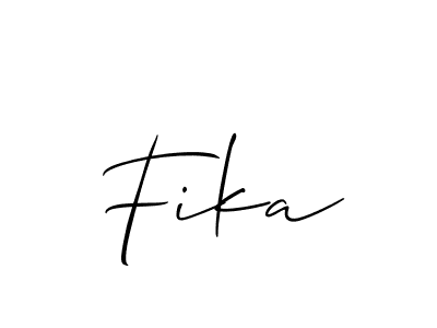 Fika stylish signature style. Best Handwritten Sign (Allison_Script) for my name. Handwritten Signature Collection Ideas for my name Fika. Fika signature style 2 images and pictures png