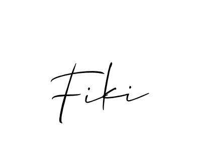 Create a beautiful signature design for name Fiki. With this signature (Allison_Script) fonts, you can make a handwritten signature for free. Fiki signature style 2 images and pictures png