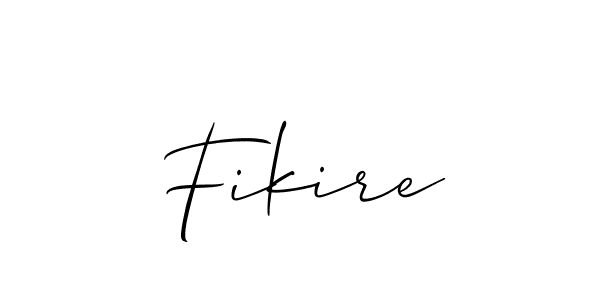 How to Draw Fikire signature style? Allison_Script is a latest design signature styles for name Fikire. Fikire signature style 2 images and pictures png