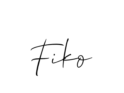 Fiko stylish signature style. Best Handwritten Sign (Allison_Script) for my name. Handwritten Signature Collection Ideas for my name Fiko. Fiko signature style 2 images and pictures png