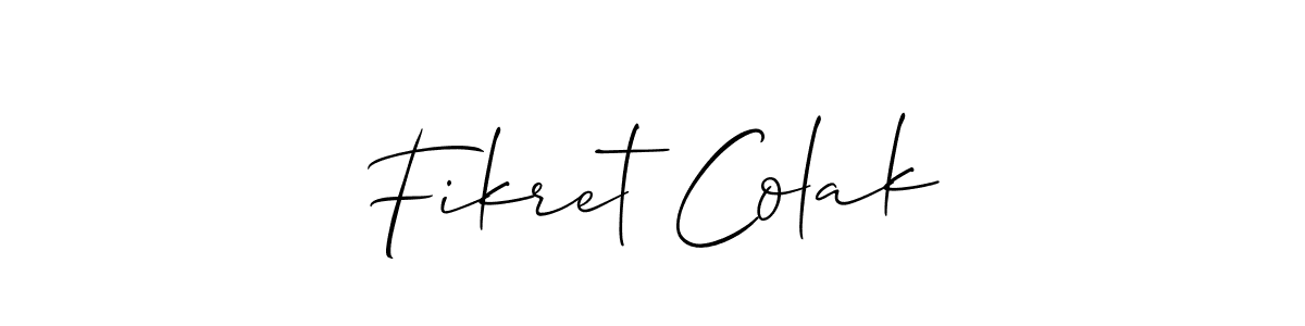 Check out images of Autograph of Fikret Colak name. Actor Fikret Colak Signature Style. Allison_Script is a professional sign style online. Fikret Colak signature style 2 images and pictures png
