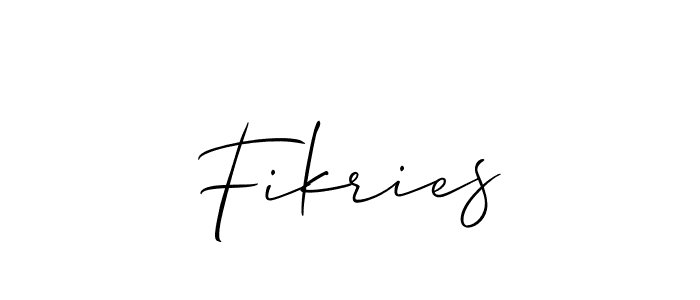 Best and Professional Signature Style for Fikries. Allison_Script Best Signature Style Collection. Fikries signature style 2 images and pictures png