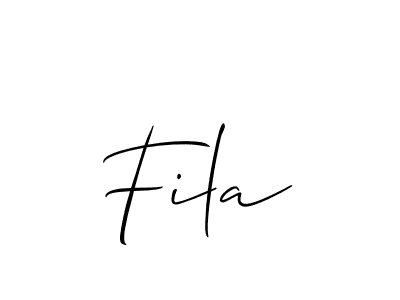 Also we have Fila name is the best signature style. Create professional handwritten signature collection using Allison_Script autograph style. Fila signature style 2 images and pictures png