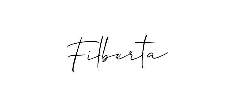 if you are searching for the best signature style for your name Filberta. so please give up your signature search. here we have designed multiple signature styles  using Allison_Script. Filberta signature style 2 images and pictures png