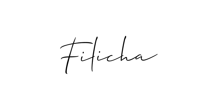 Also we have Filicha name is the best signature style. Create professional handwritten signature collection using Allison_Script autograph style. Filicha signature style 2 images and pictures png